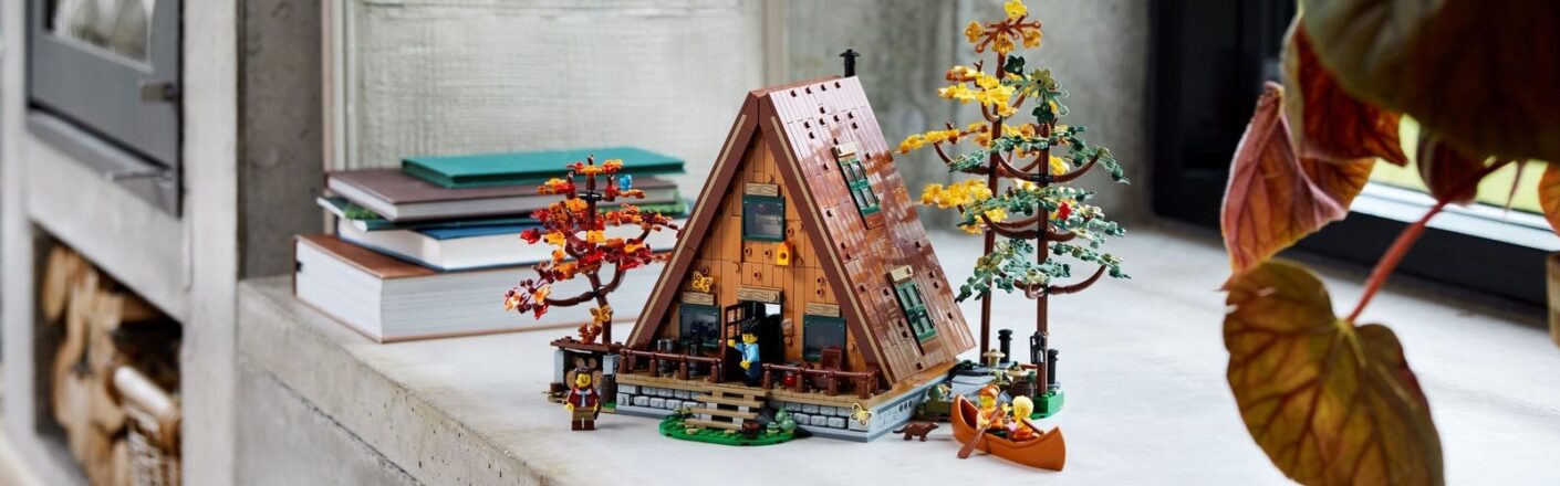 LEGO Ideas 21338 A-Frame Cabin: Immerse Yourself in Rural Charm with This Buildable Display Model