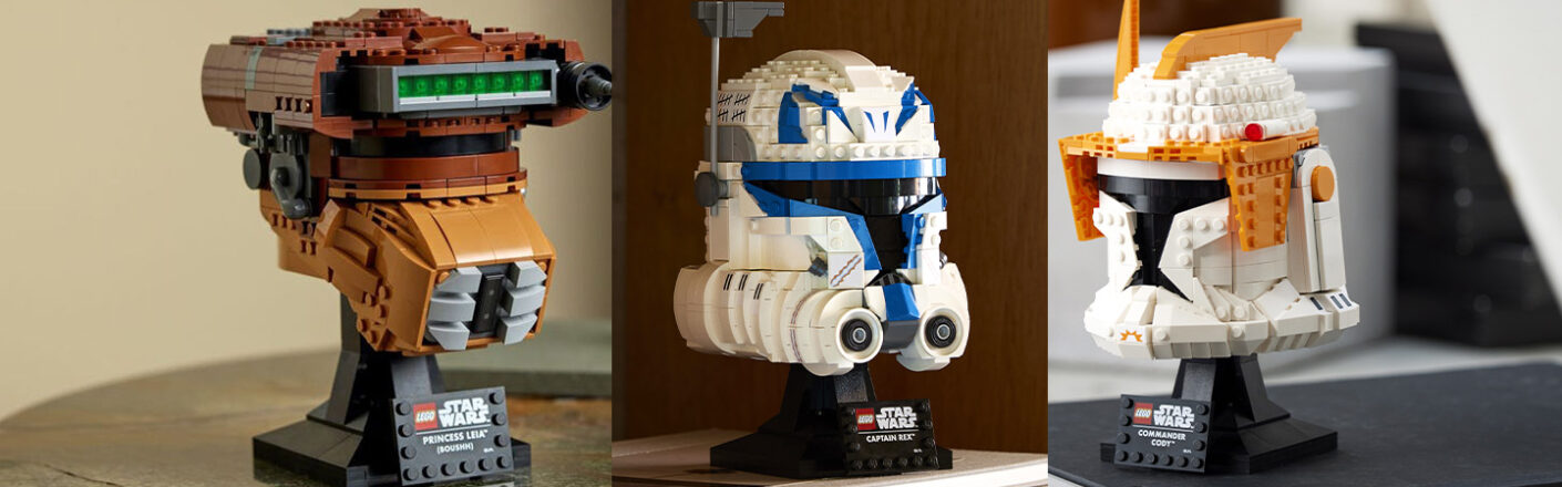 Three LEGO Star Wars Helmets have been presented and are available for pre-order