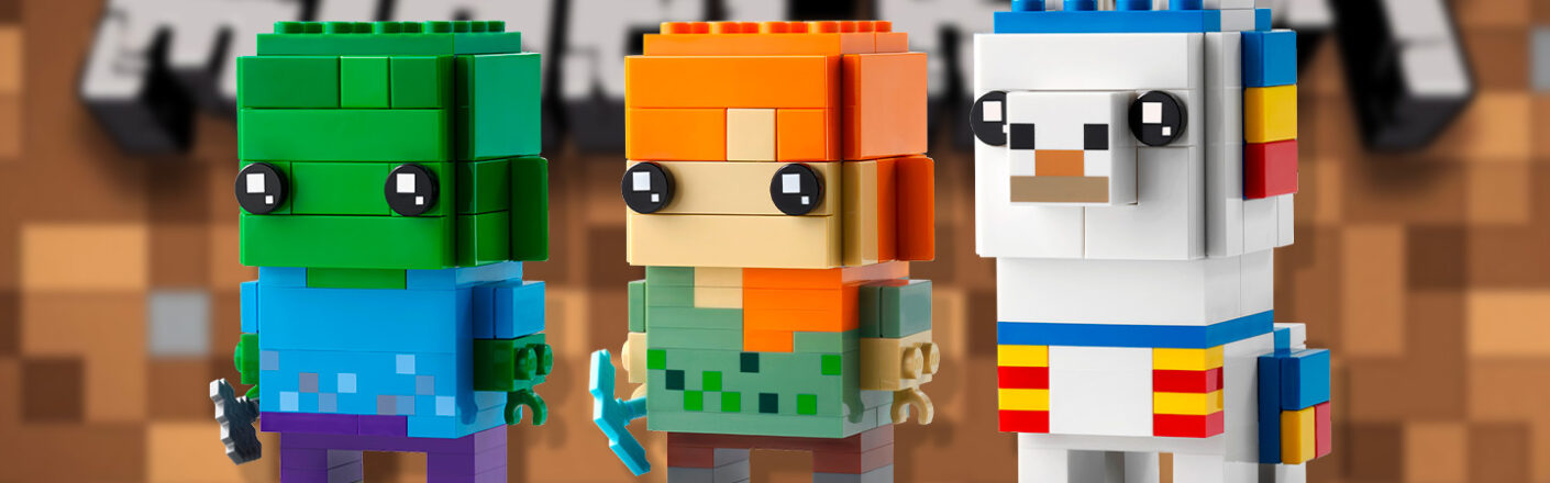 Three new LEGO Minecraft BrickHeadz were revealed
