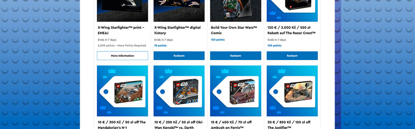 New LEGO Star Wars VIP Discounts and Rewards now available