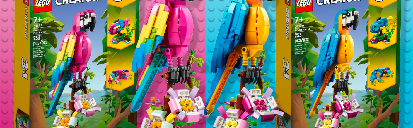 A new recolored LEGO coming soon: Exotic Pink Parrot