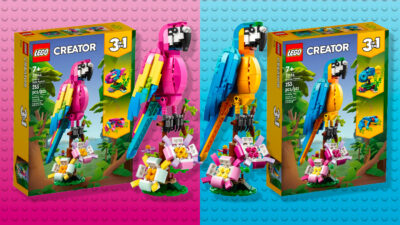 A new recolored LEGO coming soon: Exotic Pink Parrot